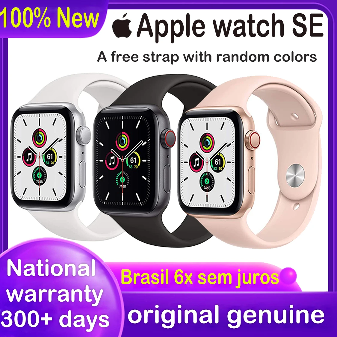 للبيع ساعة ذكية جديد الأصلي أبل سلسلة ساعة SE GPS الخلوية 40 مللي متر/44 مللي متر IWatch الألومنيوم حالة الرياضة الفرقة