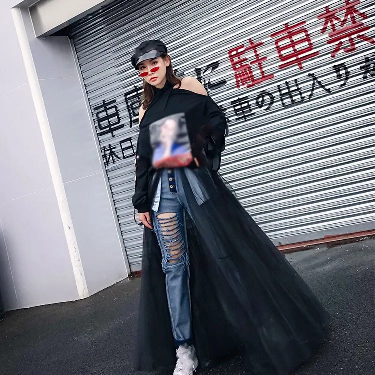 Лоскутные сетчатые джинсовые брюки-карандаш с дырками женские рваные винтажные