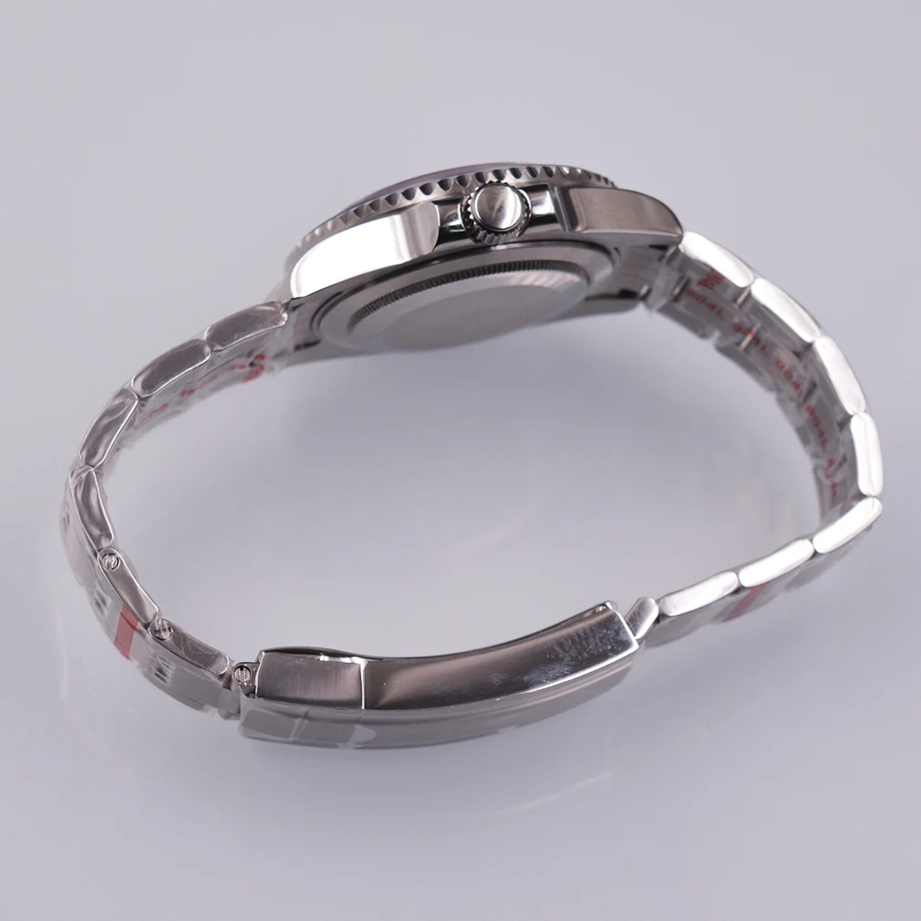 Мужские часы Bliger черно-синий циферблат керамическая рамка сапфировое стекло