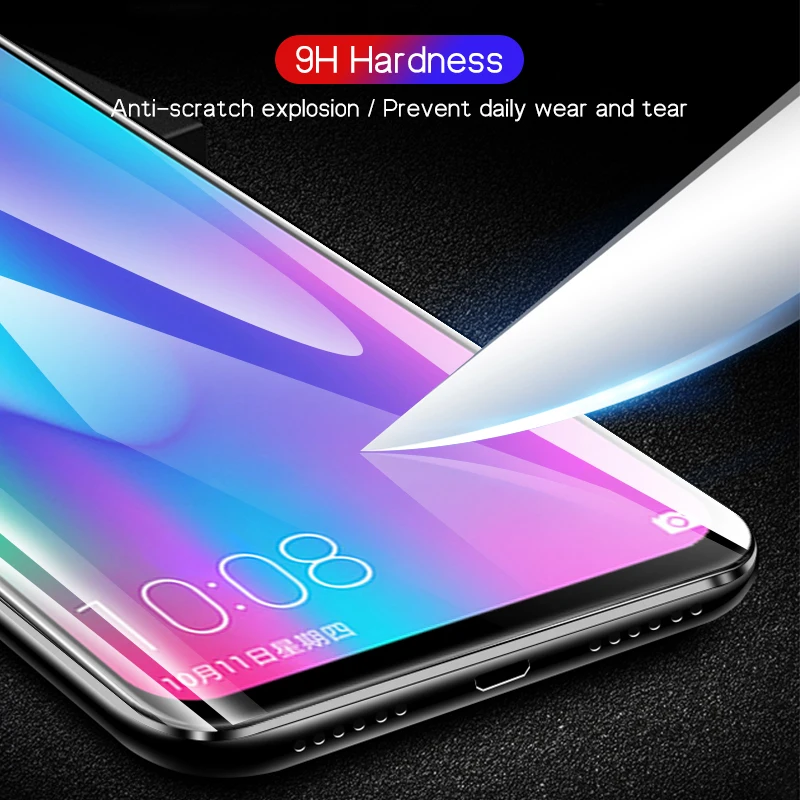 2 шт 9D закаленное стекло для huawei p smart 2019 защита экрана защитное полное клеевое