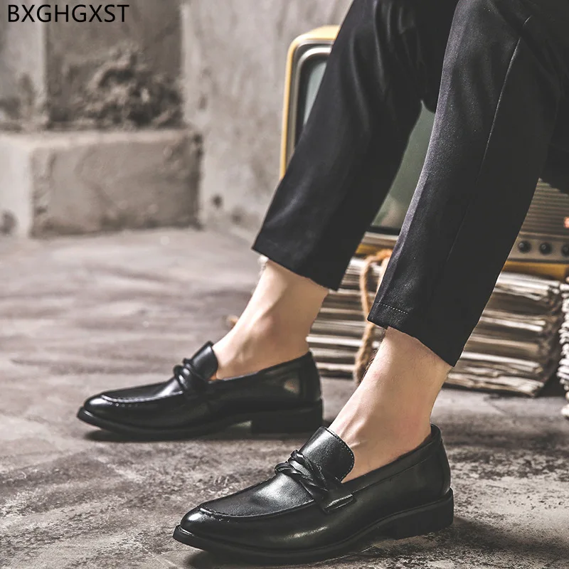 

Elegant Shoes for Men Office 2023 Penny Loafers Men Dress Shoes Leather Designer Shoes Men High Quality Chaussure Homme Sapato