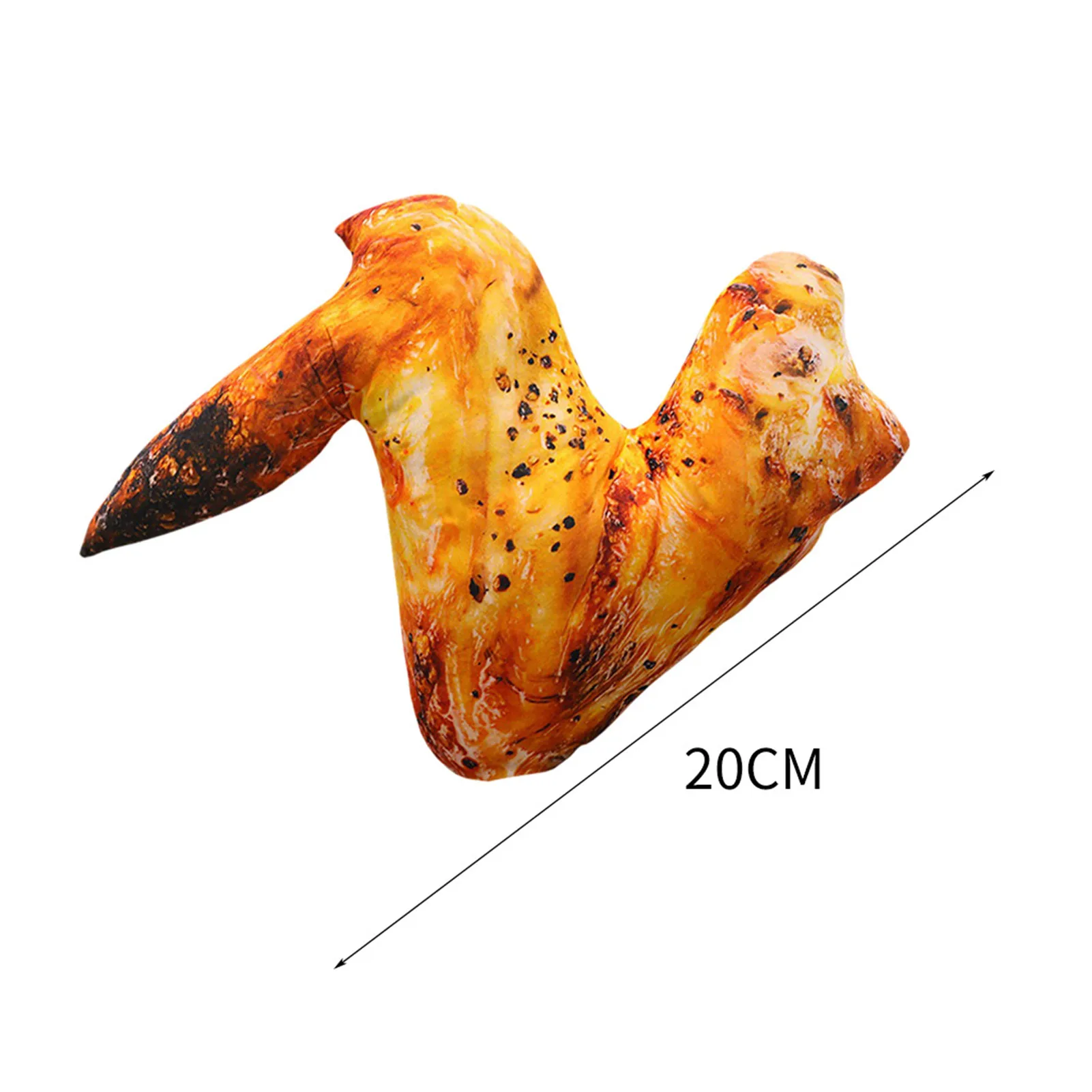 

Simulation Roast Chicken Wings Pillow Stuffed Innovative Soft Cushion Doll Toy Kid Perfect Choice Increase Appetite Funny Pillow