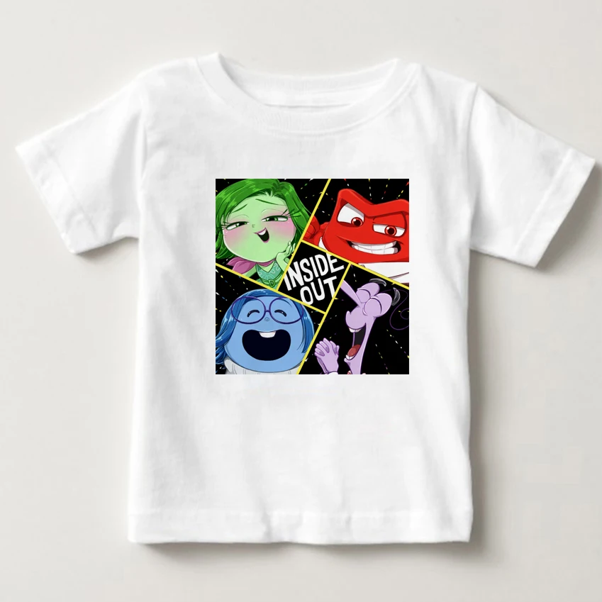 

Hot Sale Summer Children Clothing T Shirt Inside Out Lovely Boy Girl Clothes T-Shirt Children's Favourite Cartoon Clothing MJ