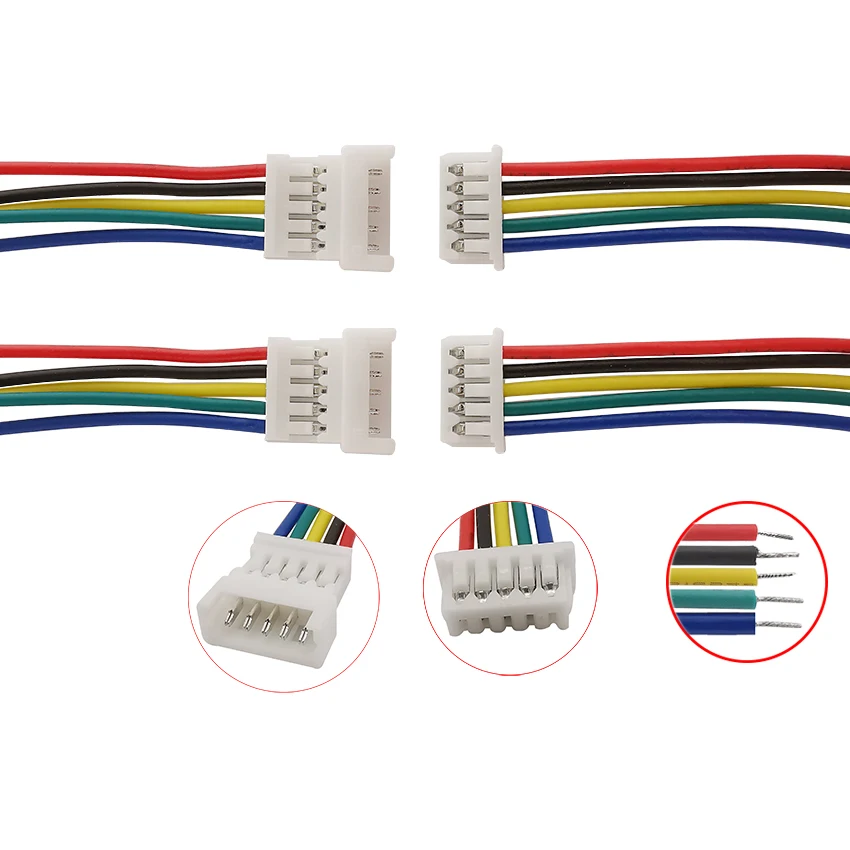 10/5 пар JST 5Pin шаг 1 25 мм Мужской Женский разъемы проводов микро разъем Jack терминалы