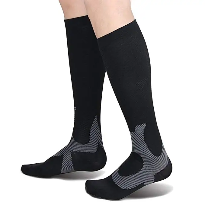 Мути-цветные мужские и женские Компрессионные носки подходят для спорта анти