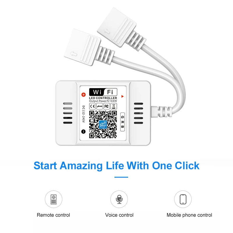 

DC12V 24V RGB Led Wifi Controller Bluetooth WiFi LED Controller Led Strip Lights Magic Home Pro Voice Control Change/Dimmer/Time