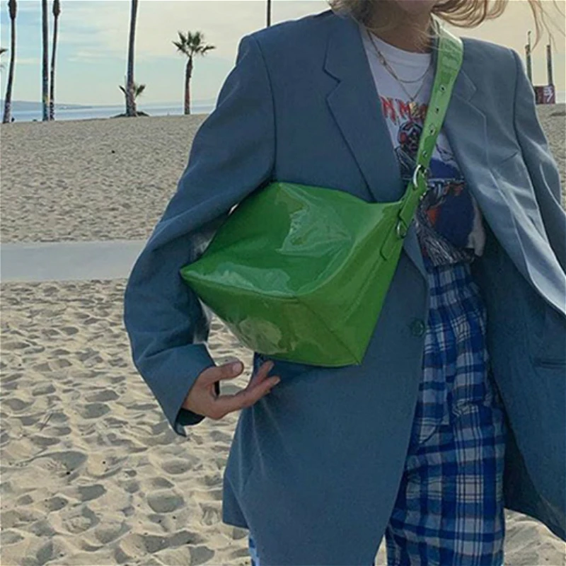 

Fashion Design Ladies PU Leather Chest Bag Large Capacity Female Hobos Vintage Women Nylon Handbags Shoulder Bags Messenger Bag