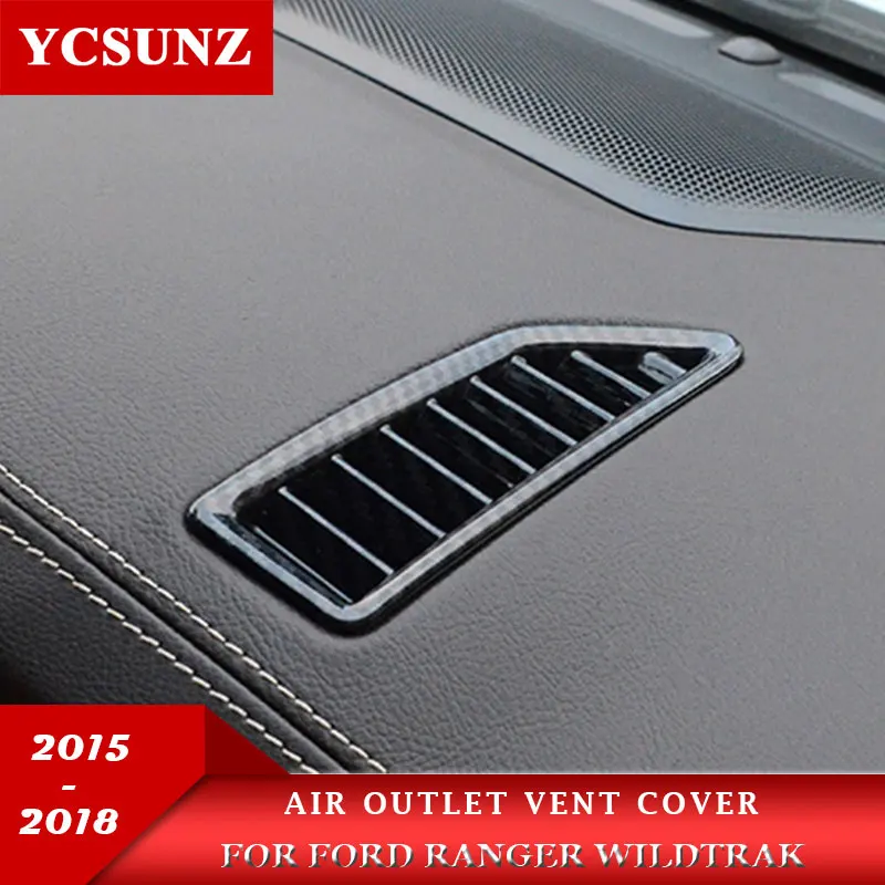 

ABS Air Outlet Vent Cover For Ford Ranger Wildtrak 2015 2016 2017 2018 Accessories Carbon Air Outlet Vent Condition Cover YCSUNZ