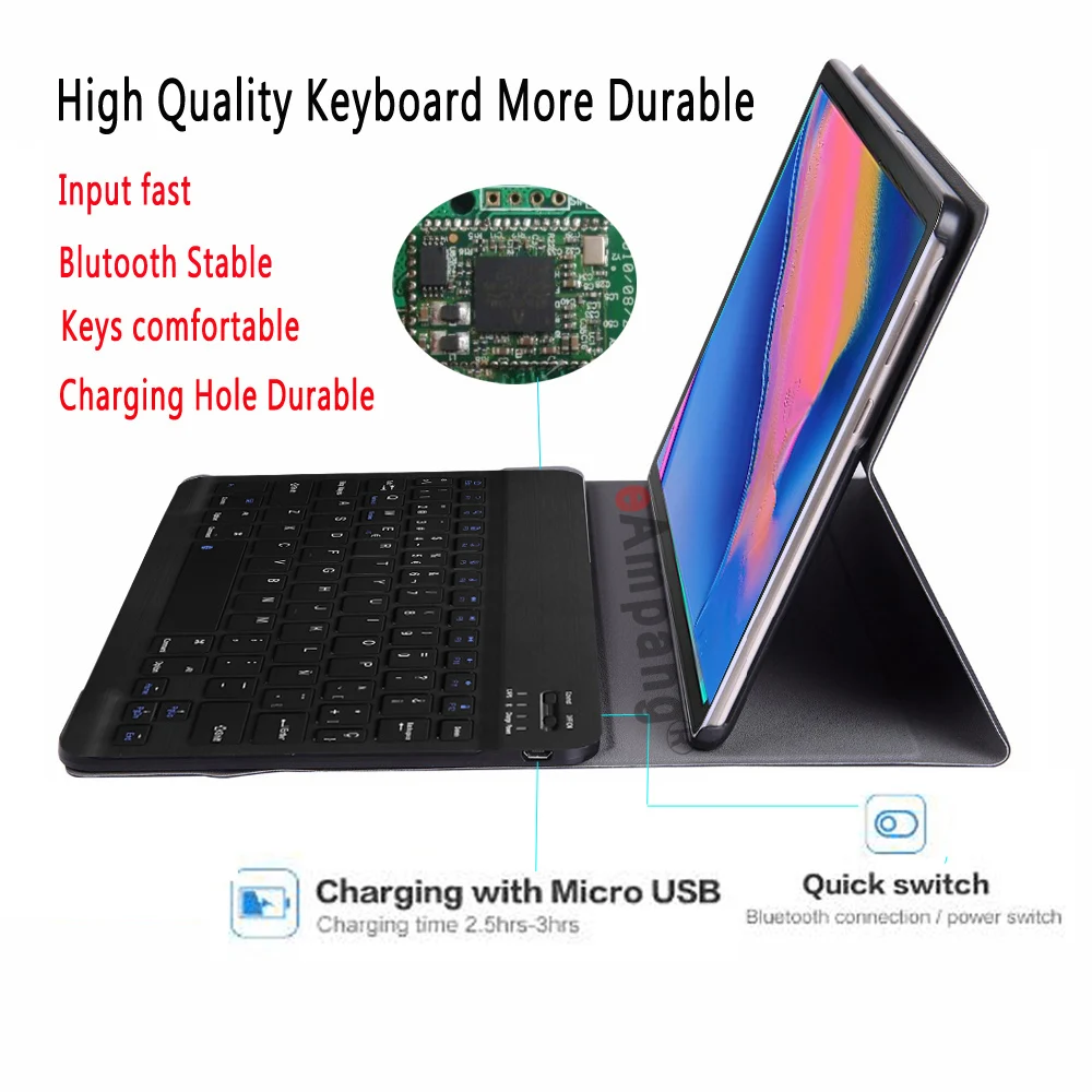 Чехол-клавиатура для samsung Galaxy Tab A 8 Plus SM-P200 SM-P205 P200 P205 чехол для samsung Tab A 8 чехол для клавиатуры+ ручка
