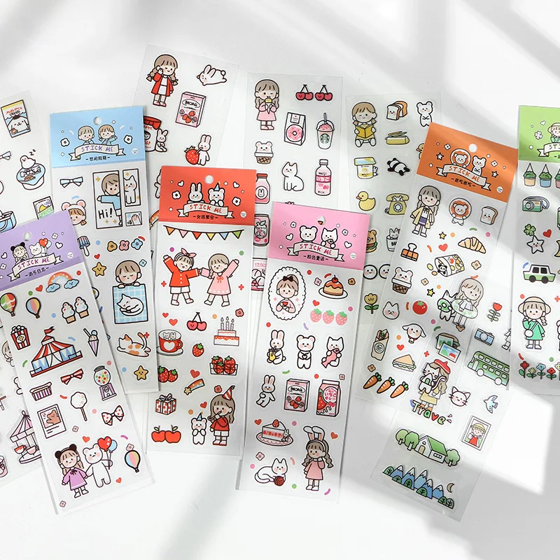 30 компл./лот канцелярские наклейки Kawaii Чай говорить дневник декоративные