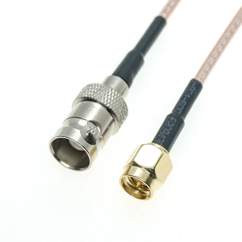 BNC Female to SMA Male Plug Разъем RF Коаксиальная Перемычка гибкий кабель FPV RG316 |