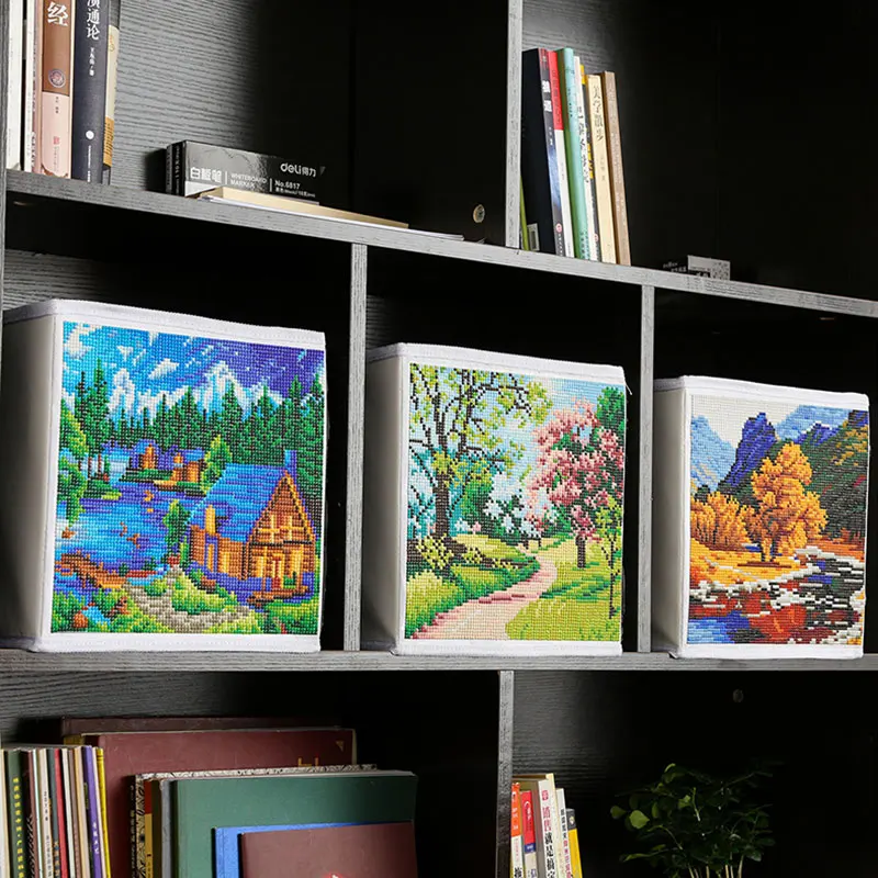 

5D DIY Diamond Painting Kit Painting Storage Box with Pen Tool Resin Diamond for Home Decorations for Adult 2020ing