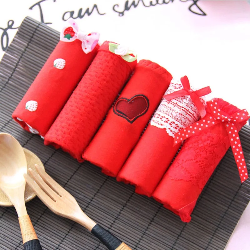 Пикантные женские трусики Lucky Red бесшовное нижнее белье для девочек милые удобные