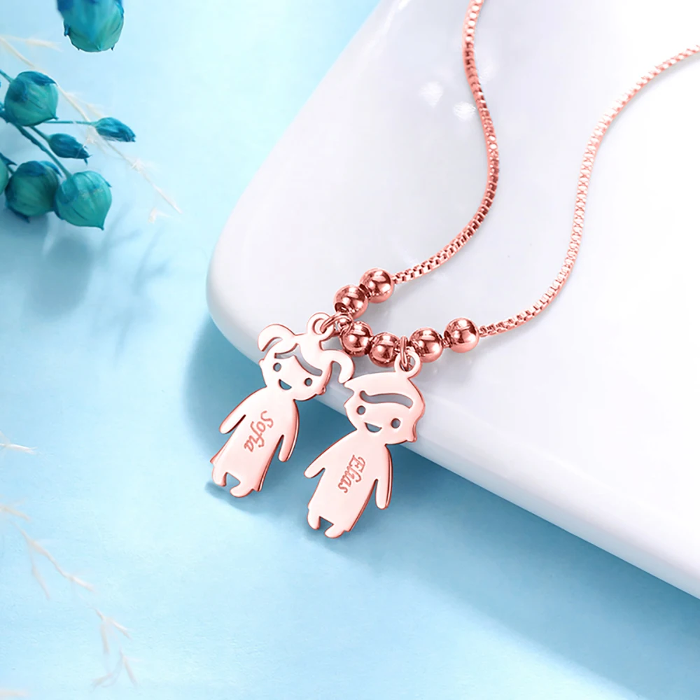 Sweey Прямая поставка персонализированные детские Подвески ожерелье из