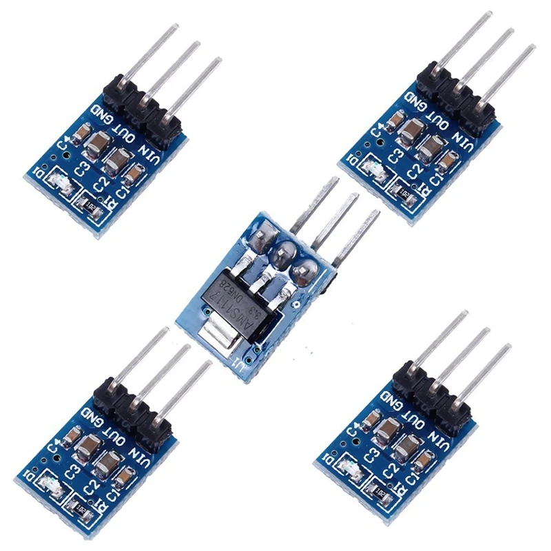 AMS1117 3.3 DC Напряжение Регулятор Шаг вниз Питание модуль 4 75 V 12V постоянного тока до 3