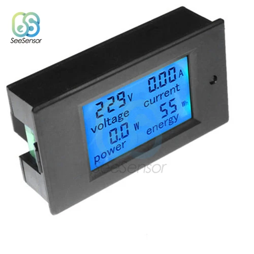 0-20A AC 80-260V 80-260 в 6,5-100 в 20A 50A 100A цифровой вольтметр Амперметр индикатор мощности кВт-ч ватт тестер напряжения тока - Цвет: 0-20A AC 80-260V