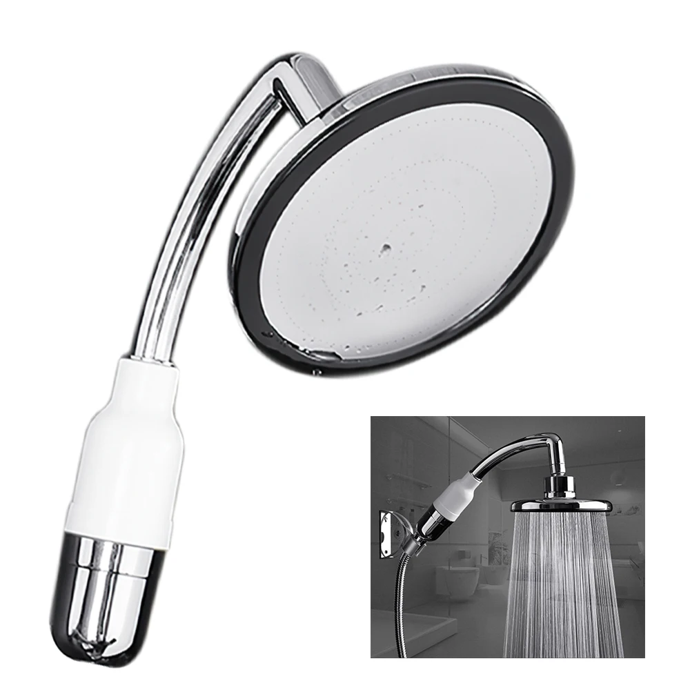 

Вращающаяся ручная насадка для душа для ванной комнаты, регулируемая кнопка остановки, насадка для душа «тропический душ»