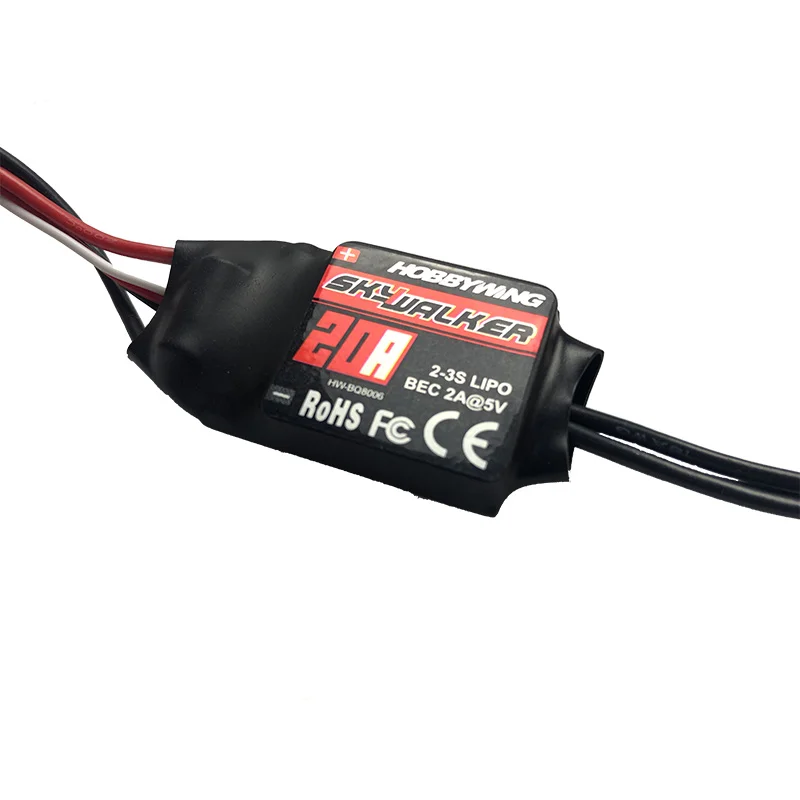20A Hobbywing SKYWALKER серии 2-6S 12A 15A 20A 30A 40A 50A 60A бесщеточный ESC Регулятор скорости с UBEC для RC квадрокоптера - Цвет: 20A
