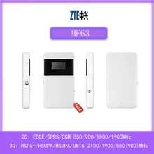 Unlocked Used ZTE MF63 HSPA+ 21.6Mbps 3G Wireless Router 3G UMTS Mobile Pocket WIFI Broadband SIM Card Mifi Router PK MF65 MF64
