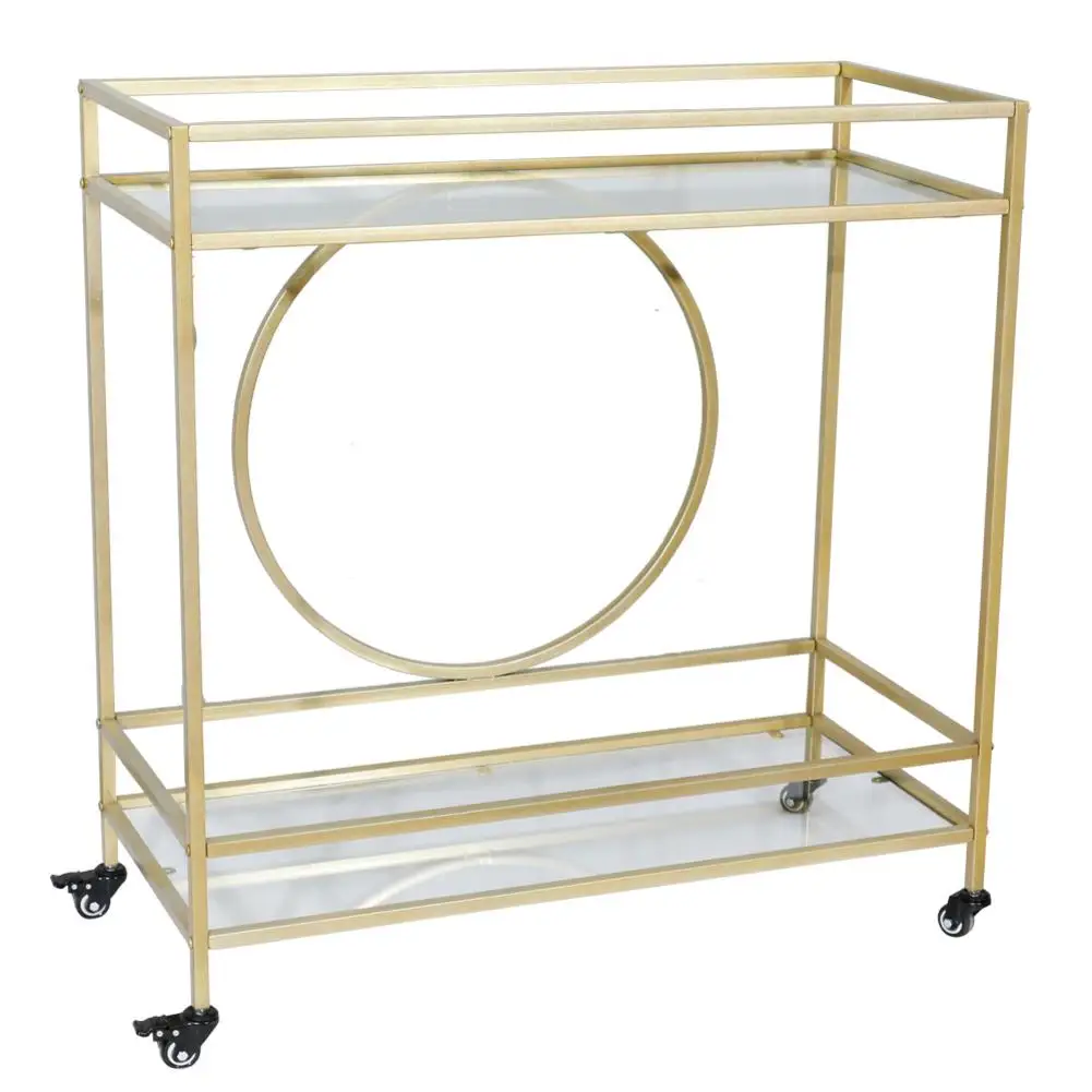 

International Lux Bar Cart Gold Metal Wine Rack Cart Bar Cart With Wine Rack Metal Rack Cart With Wheel Metal Storage Rack