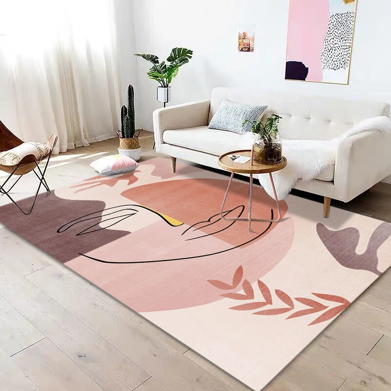 cartoon carpets for living room bedroom morandi thicken bedside coffee table floor mat large area lounge rug buy rug get sticker free global shipping