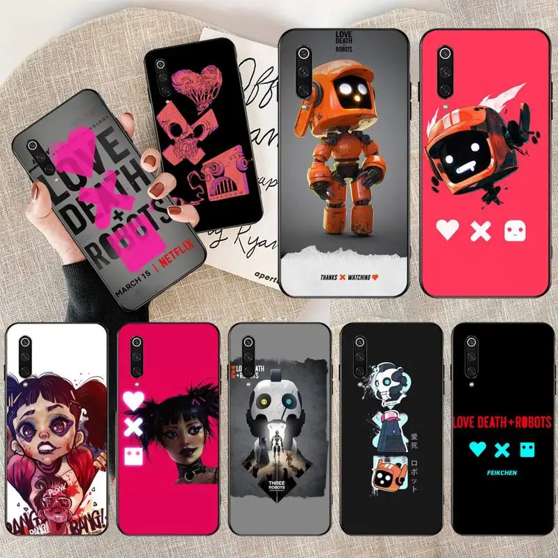 Чехол для телефона PENGHUWAN Love death and robot чехол Xiaomi Mi9 9SE 8SE Pocophone F1 Mi8 Lite|Бамперы| |