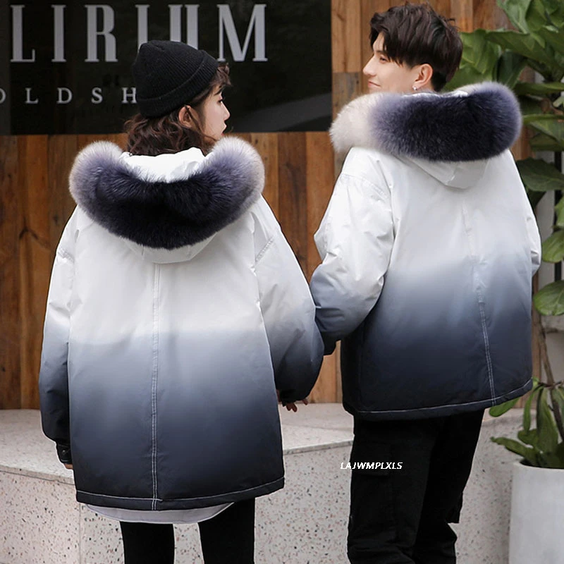 Новинка 2020 зимнее пальто на утином пуху из натурального Лисьего меха женская
