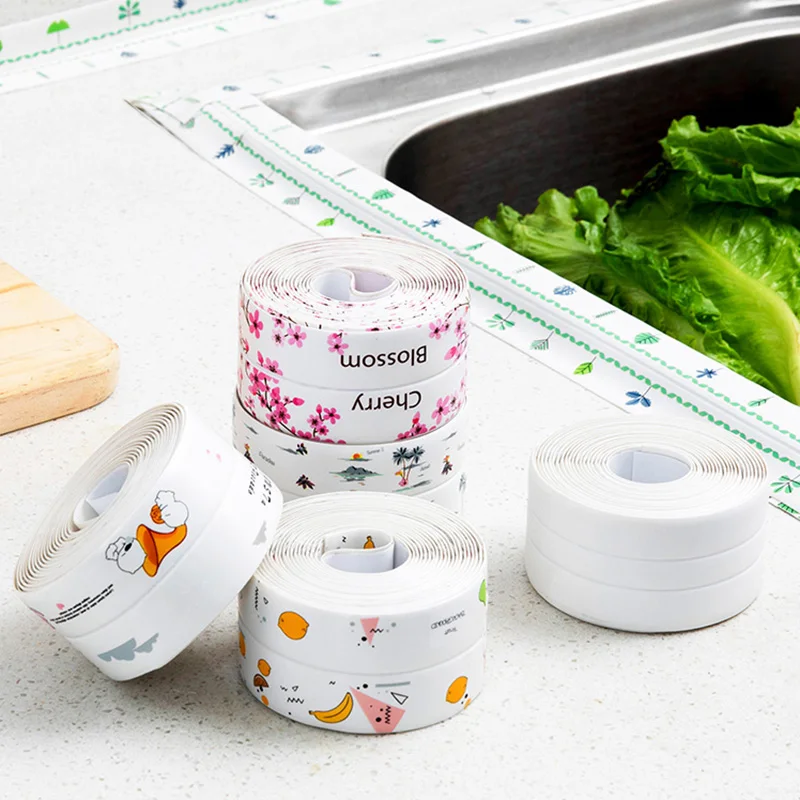 Кухня раковина Водонепроницаемый Стикеры анти пресс форм лента Ванная комната