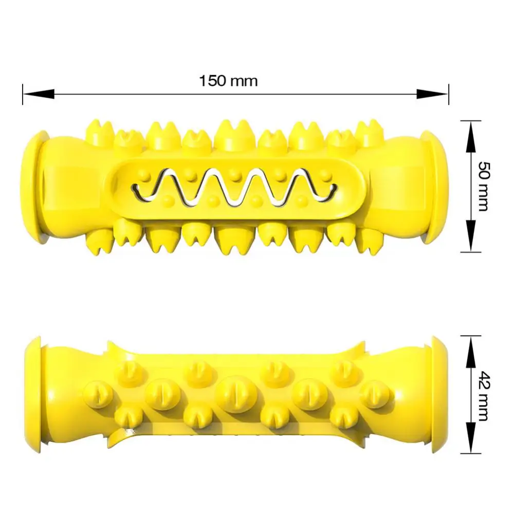 

Chewing Resistant Teething Molar Dog Toothbrush with Rope Interaction Pet Toy