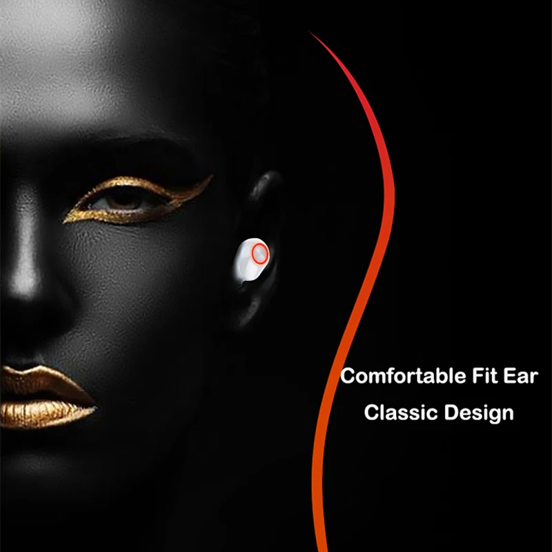 Earphones Bluetooth Wireless Sport With Microphone Headphone Stereo TWS Earbuds V5.1 Headset Noise Cancelling | Электроника