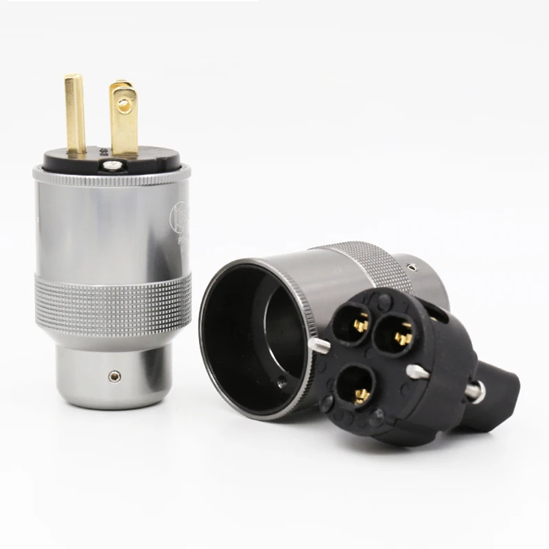 HI End krella Медный позолоченный Американский штекер питания HIFI американский шнур