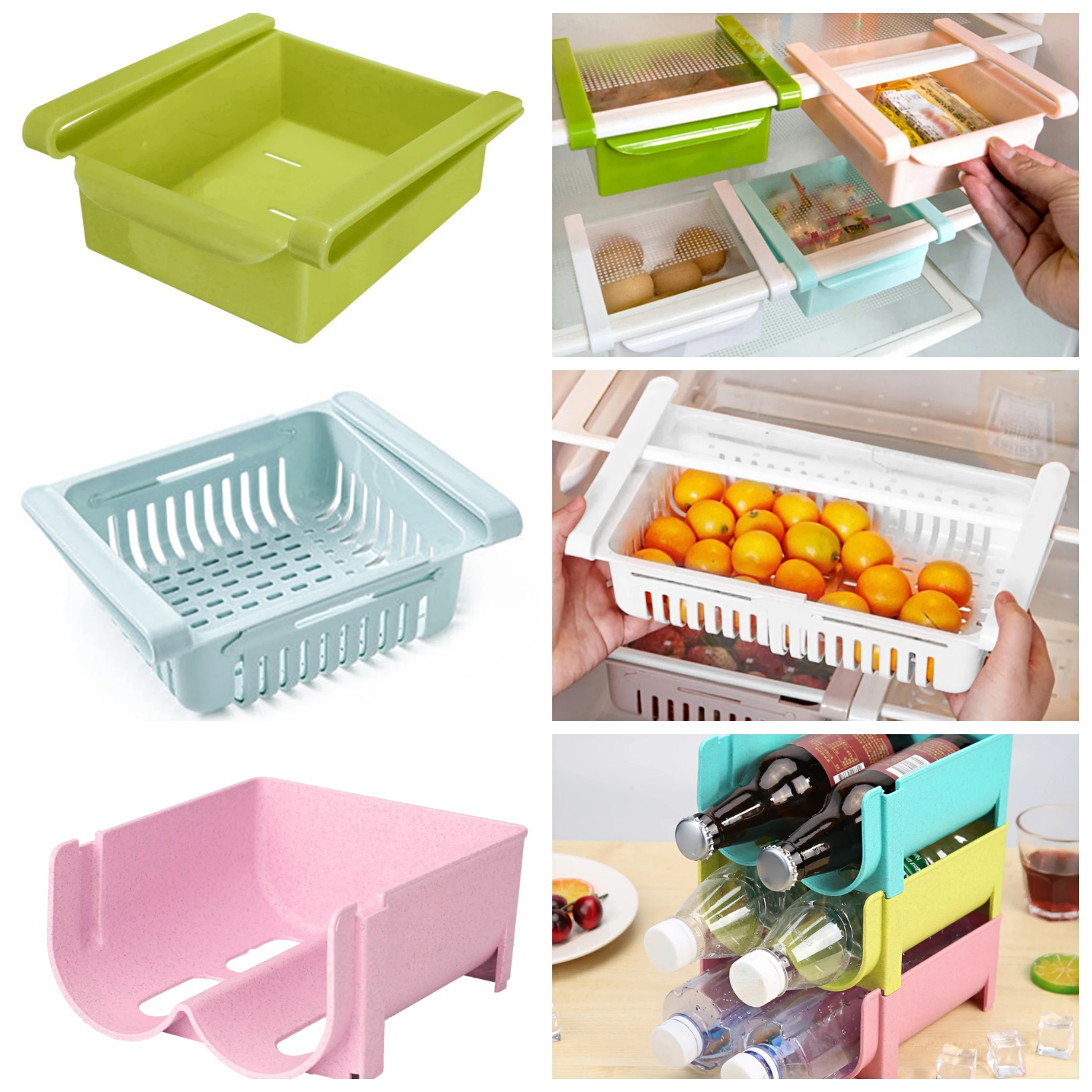 Скользящая кухонная морозильная камера для холодильника органайзер полка