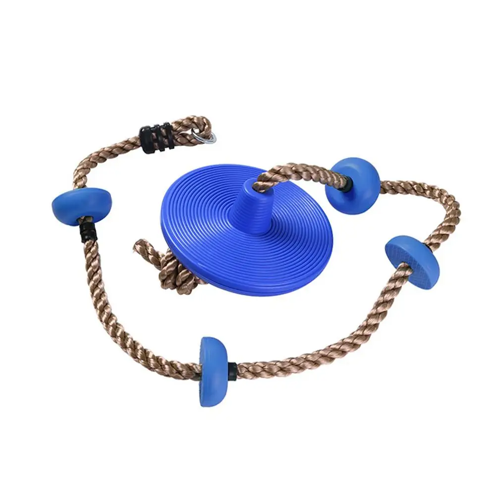 Качели дисковое сиденье для детей на открытом воздухе DIY Скалолазание Веревка