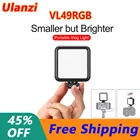 Видео светильник VL49 мини RGB фотографии 2000 мАч, RGB светодиодный видео Камера светильник Vlog заполнить светильник в прямом эфире Ulanzi Холодный башмак
