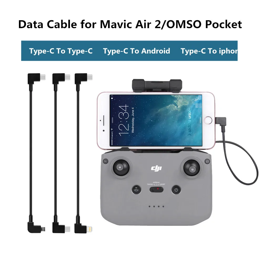 

Кабель Micro Data Type-C USB IOS для DJI Mini 2/Air 2S, карманный кабель для Android для Osmo, аксессуары для дрона Mavic 3