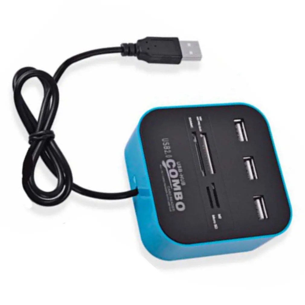 

Usb-хаб Combo все в одном USB 2,0 Micro SD высокоскоростной картридер с 3 портами переходник для настольного компьютера ноутбука