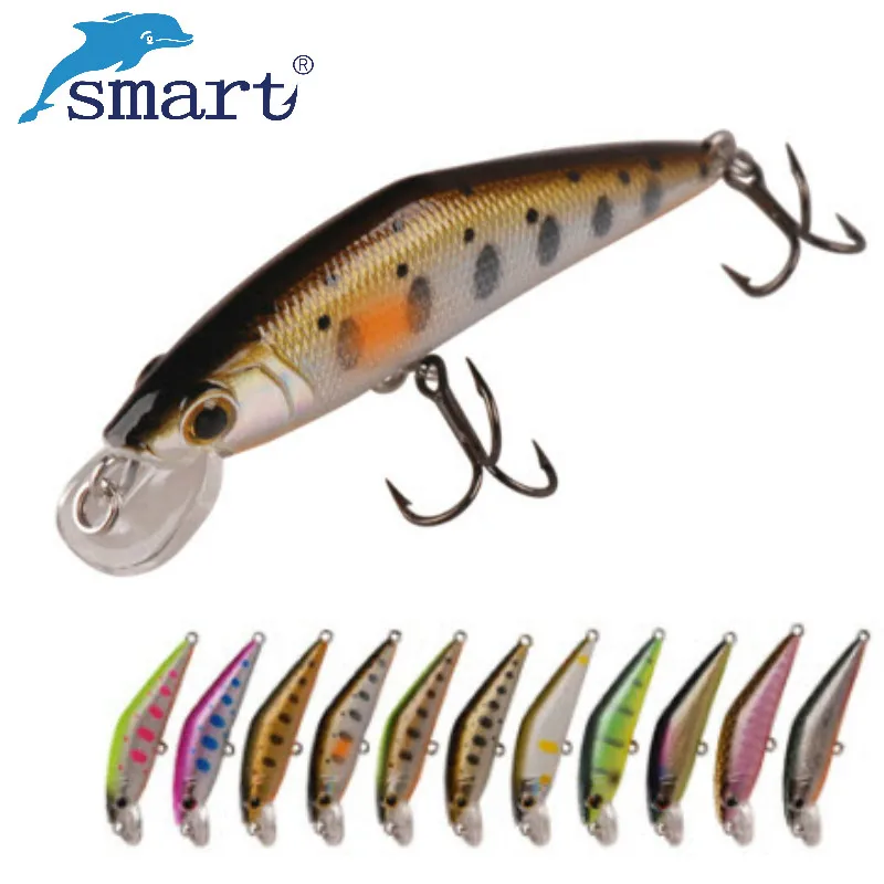 Smart тонущий Минноу воблеры для рыбалки 5 см 3 6 г Пластик Жесткий рыболовные