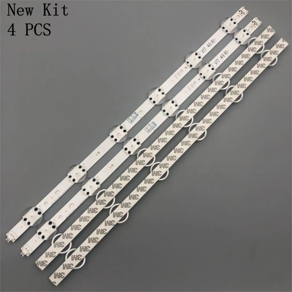 

LED Backlight strip 12 lamp For LG 49" V17 ART3 TV 49LV340C JB3B1591A02499 49UV340C 49UJ6565 6916L-2862A 6916L-2863A LC490DGG