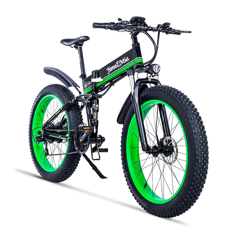 48V500W Снежный и горный bike2" складной велосипед 4,0 fat tire Электрический литиевый аккумулятор мопед рама из алюминиевого сплава