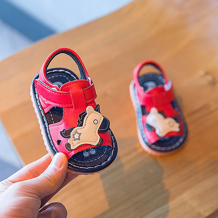 Insole 11.5-13.5cm Summer Soft-soled Toddler Shoes for Baby Newborn with Sound | Мать и ребенок
