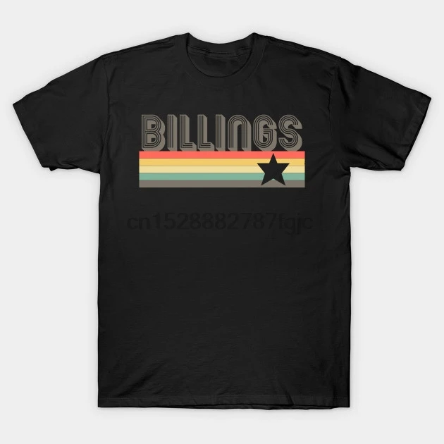 Мужская футболка Billings город Винтаж Ретро 70s 80s Монтана подарок wo футболки|Мужские