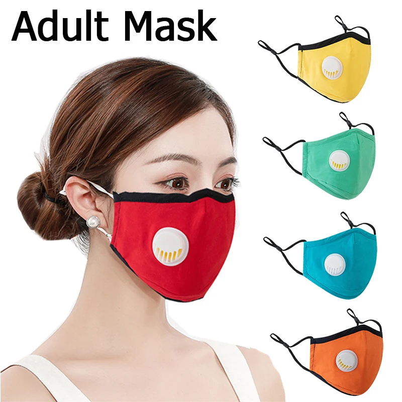 

Adult Cotton Mouth Mask PM2.5 Dust And Haze Face Mask Can Be Inserted Filter Washable Reusable Adjustable Mask