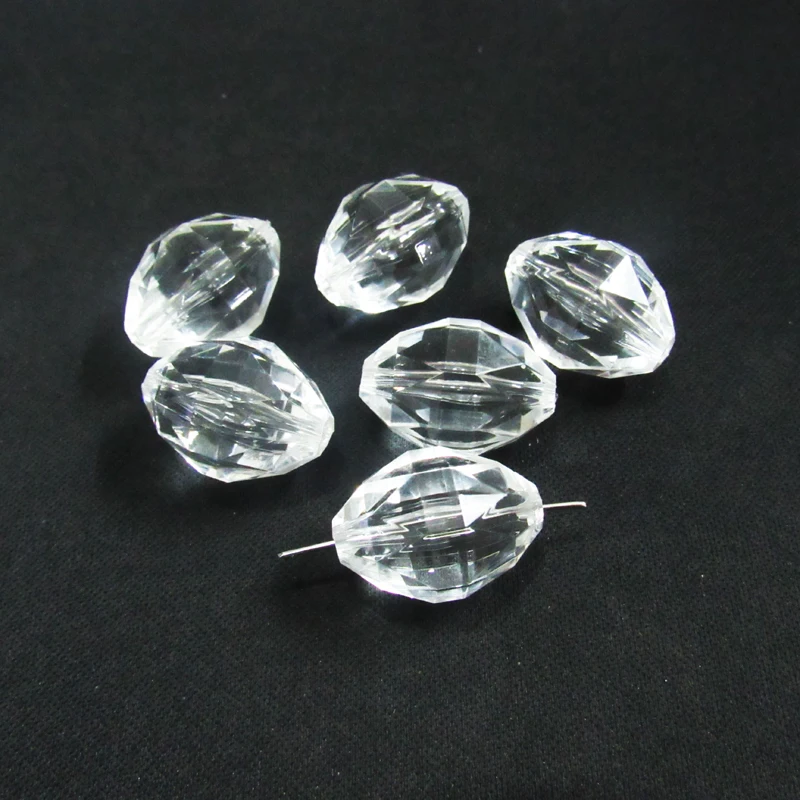 

25mm*18mm 105/bag Clear Acrylic Faceted /Irregular/Jewelry Accessories/DIY Hand Made /Finding Beads