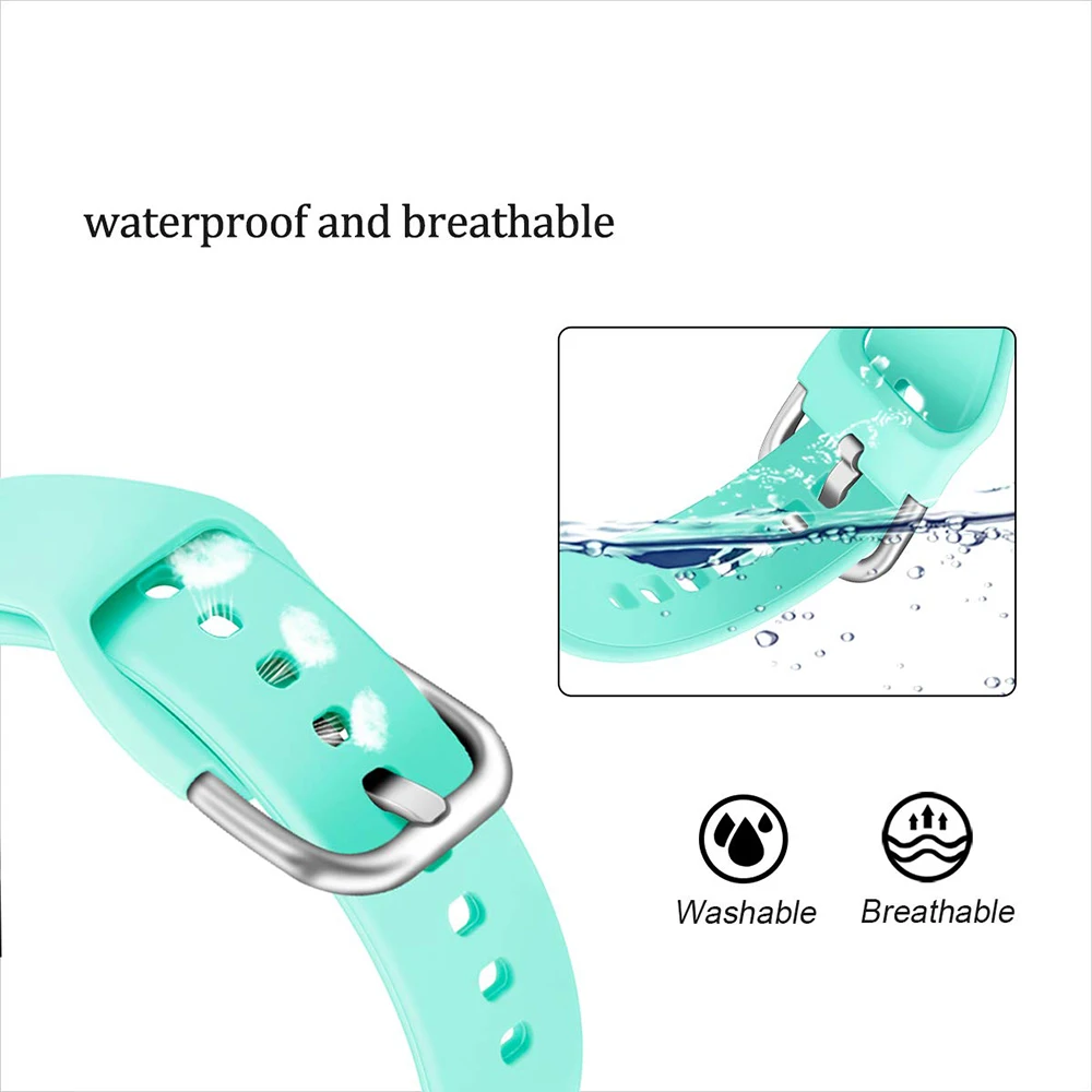 22mm/20mm watch Strap for Samsung gear s3 frontier silicone smartwatch bracelet Galaxy watch 3/46mm/42mm/Active 2 44mm 40mm band