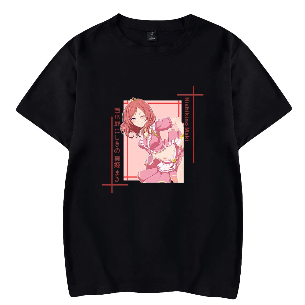 Аниме LoveLive! Футболка Nishikino для мужчин и женщин повседневная Милая школьная идол