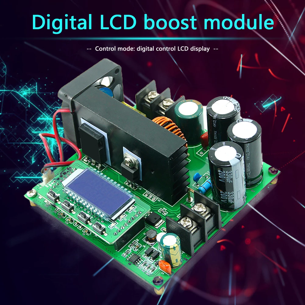 8 60V постоянного тока до 10 120V Повышающий Модуль Boost модуль Питание Напряжение 900W 15A