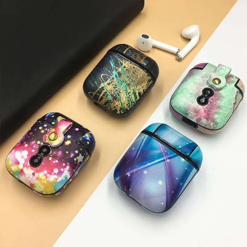 marble pattern earphone cases for apple airpods 2 1 pro hard pc case cover charging funda for airpods pro 3 2 1 protective cover free global shipping