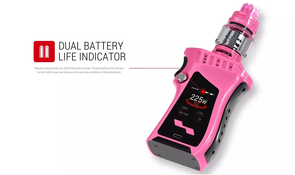 SMOK электронная сигарета Mag Комплект 225 Вт коробка мод Vape комплект E кальян испаритель FV12 Prince POD бак Coilelektronik sigara Nord S019