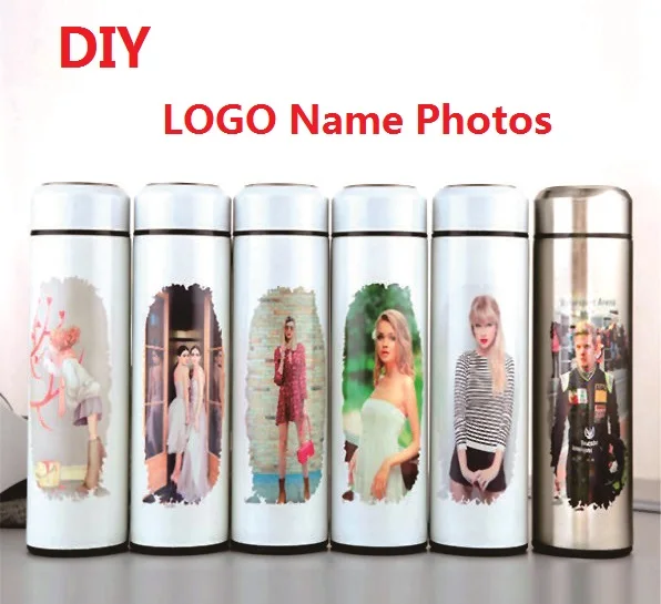 350ML/500ML термос DIY настроить изображение фото картина яркая печать логотипов имя