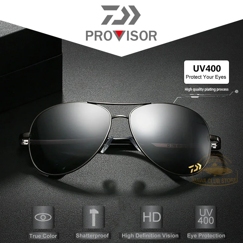Мужские солнцезащитные очки в стиле ретро для вождения и рыбалки UV400 с защитой от